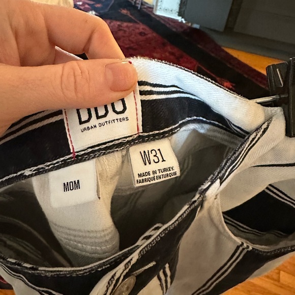 Vintage BDG urban outfitters black and white stripe jeans - NWT size 31 - Picture 10 of 10